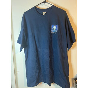 Men's Gildan Navy T-shirt XL Blue